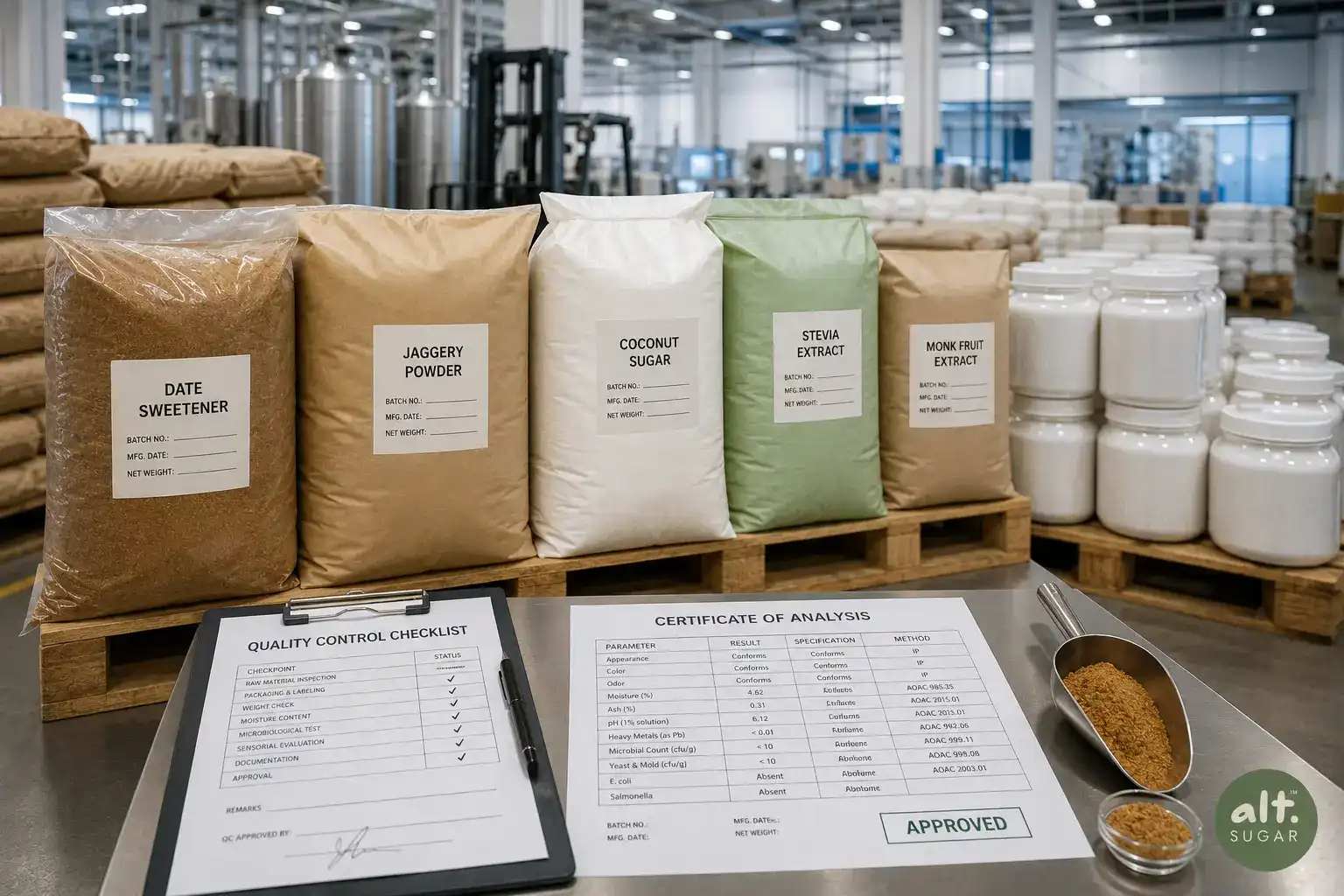 Bulk natural sweetener sourcing for food manufacturers and B2B buyers