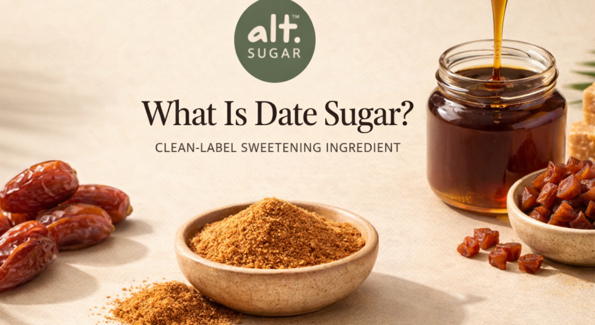 Date sugar, Date powder, Date Paste, Date Syrup and natural sweetener ingredients from dates