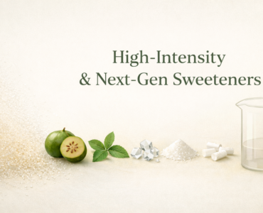High-intensity and next-gen sweeteners including monk fruit, stevia, erythritol, allulose, and xylitol for clean-label food formulation